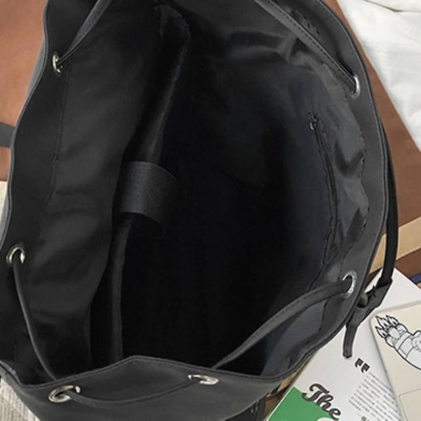 Coola ryggsäckar för män och kvinnor, vattentät motorcykel med stor kapacitet Student Scho Black
