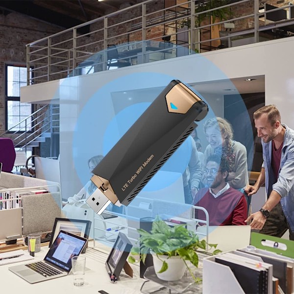 4G LTE USB-modem Dongel Router med WiFi-hotspot, Hög Hastighet 4G Modem Trådlöst Internet WiFi Hotspot Router Stödjer 4G för PC Dator Bärbar Dator Surfplatta