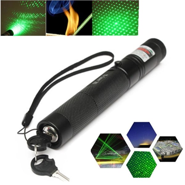 303 Grön Laser Ficklampa Grön Lampa Laser Bärbar Light Torch Pointer Command Pen Laser