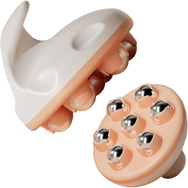 Handhållen Massager, Helkropps Massageverktyg med Rullkula Massager Manuell 360-graders-rulle med Bärbar Design orange