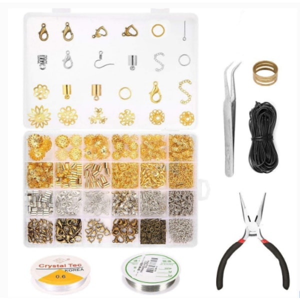 DIY Armband Halsband Smycken Tillbehör Material Set Tool Wire Set