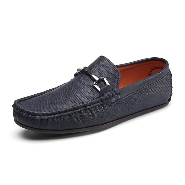 Mickcara slip-on loafers för män 181bvaz Blue Eu48
