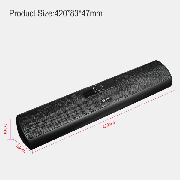 Dubbelhornhögtalare Q3 Trådbunden högtalare för TV Hem Sound Bar Movie Smartphon M