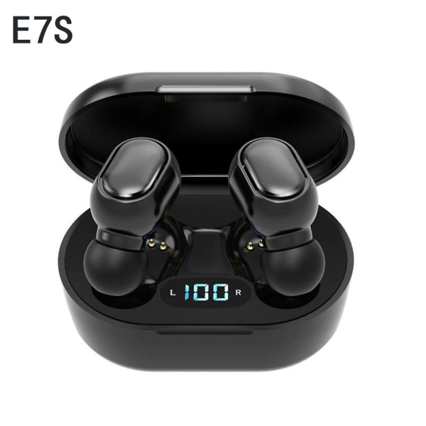 E7s Binaural Bluetooth5.0 Gaming Headset med batteridisplay In-ear Mini Typ Macaron Färg