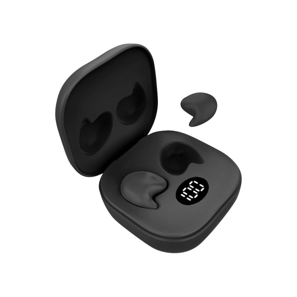 Trådlösa Bluetooth hörlurar Mini Ultratunna osynliga sömnlöpare Små hörlurar Black