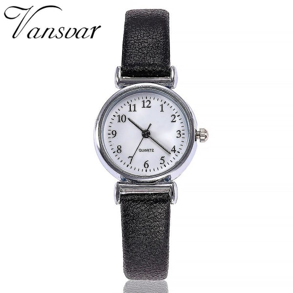 Vansvar Women's Casual Quartz Leather Band Newv Strap Watch Analog Wrist Watch I