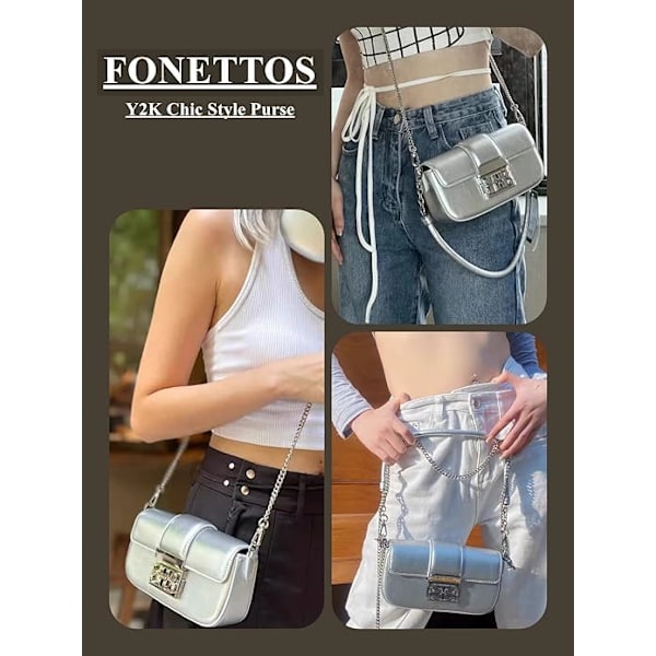 90-tals axelväska för kvinnor, trendig handväska för tjejer, elegant stil, crossbody-clutch, mode