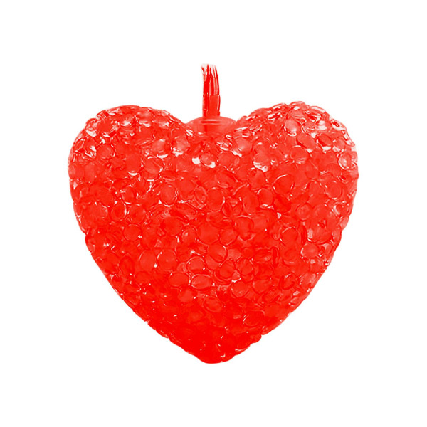 Alla hjärtans dag Kärlek Hjärta Ljus String Led Batterilåda Bröllopsfest Dekoration Lykta Red