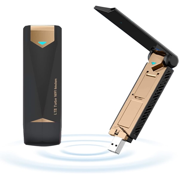 4G LTE USB-modem Dongel Router med WiFi-hotspot, Hög Hastighet 4G Modem Trådlöst Internet WiFi Hotspot Router Stödjer 4G för PC Dator Bärbar Dator Surfplatta