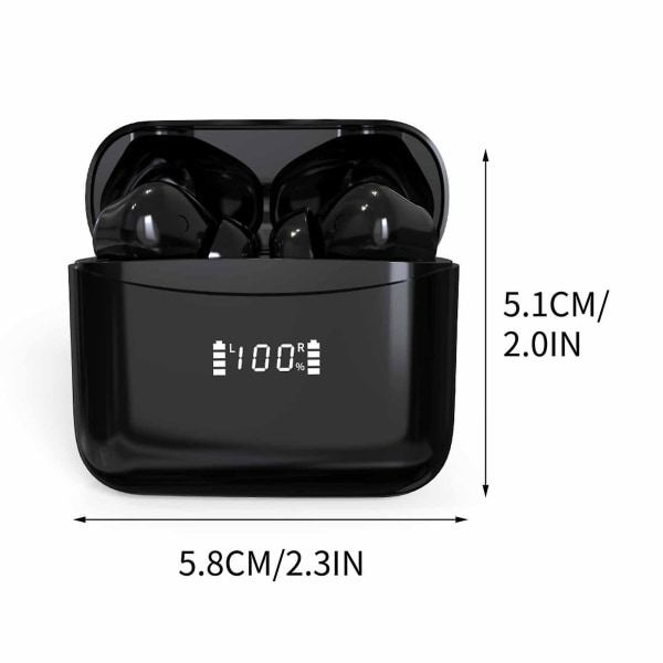 Bluetooth 5.0 hörlurar med trådlös laddning Trådlös in-ear hörlurar Stereo hörlurar Sporthörlurar med mikrofon Buds Plus