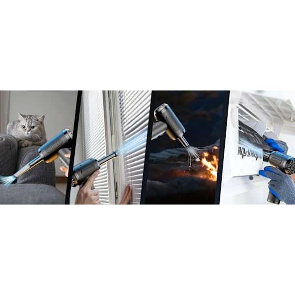 Elektrisk tryckluftsfläkt Kompressor PC Air Duster för damm
