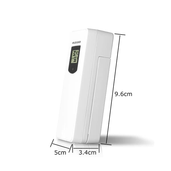 Temperatur Luftfuktighet Trådlös Sensor Mätare Hygrometer Elektronisk Digital Termometer Inomhus/Utomhus Används med Väderstationer Black Sensor