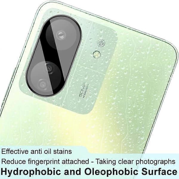 imak High Definition Integrerat Glaslinsskydd Svart Version för Xiaomi Redmi 13C 4G / POCO C65 4G