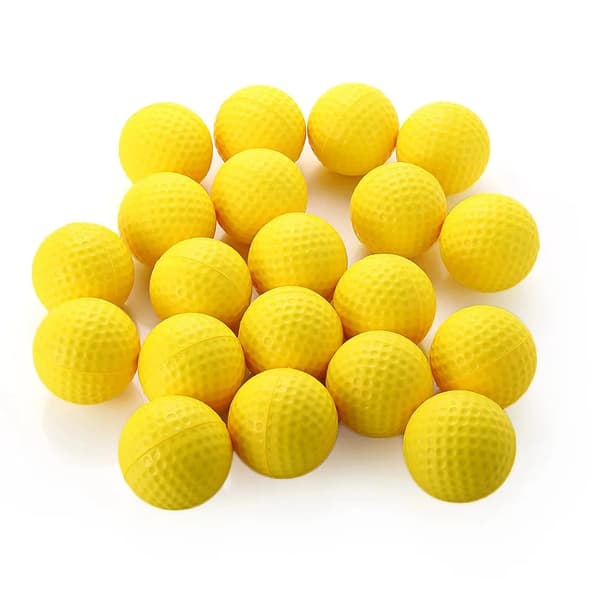 10 st Gula PU Skum Golfbollar Svamp Elastisk Inomhus Utomhus Träningsbollar Red