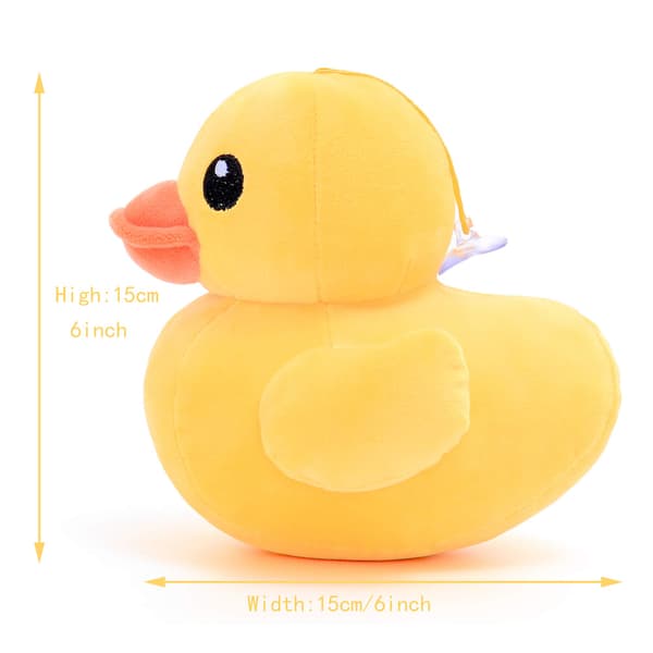 Ank-gosedjur mjukisdjur present till flickbebis gul 18 cm