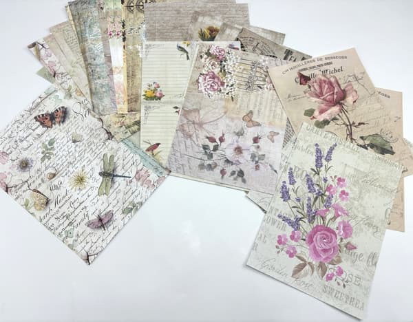 Vintage Scrapbookpapper Modell 2