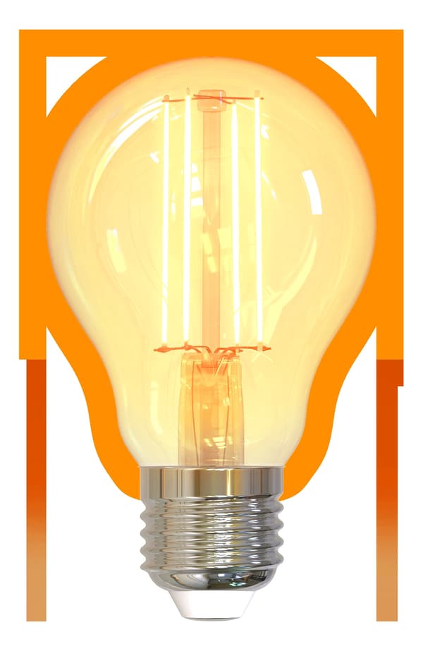 SMART H LED filamentlampa E27 WiFI 2.4GHz 5.5W 470lm Dim