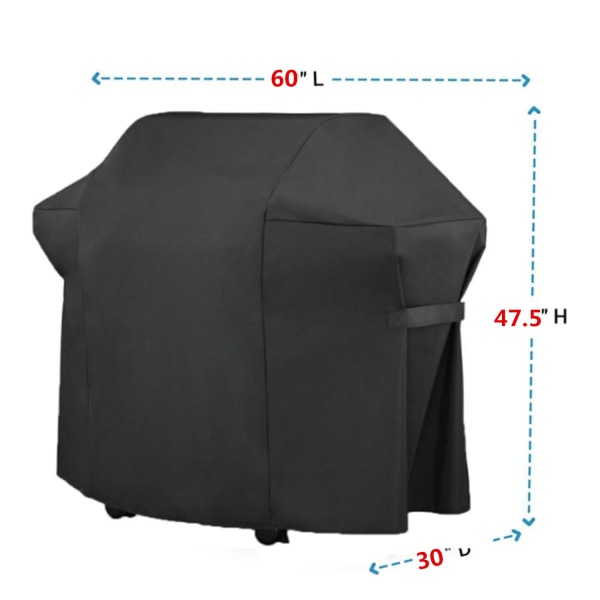 Grillovertræk - 600D Oxford stof beskyttende grillovertræk grillovertræk Anti-UV/Anti-vand/Anti-fugt (152x76x120cm) 152*76*120