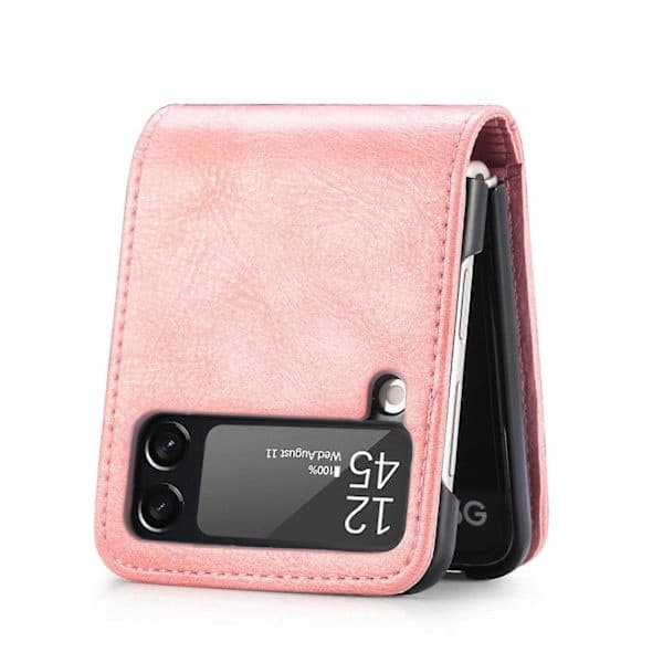 Läderfodral för Samsung Galaxy Z Flip3 5G, Vertikalt Kortfack Skyddsfodral