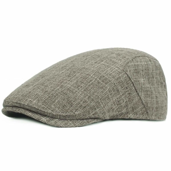 Men's Pure Hemp Flat Cap Gatsby Ivy Irish Hat Newsboy Peaked Cap