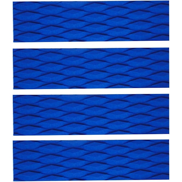 4 stk/Rillet ikke-skli EVA Surfing Skimboard Surfboard Kiteboard Traction Pad grep pute Hale Pads - Blå