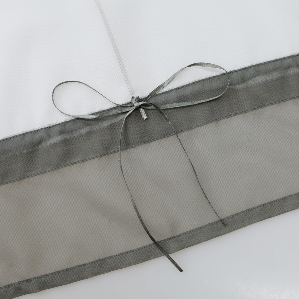Romersk blind voile Romerske gardiner med snoregardiner BxH 80x100cm grå pakke med 1 stk.