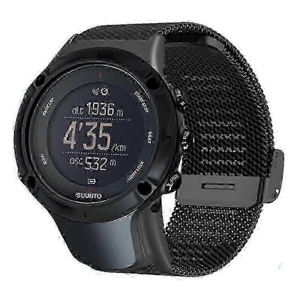 Justerbar Milanese-reim for Suunto Ambit3 Peak Ambit2 Black