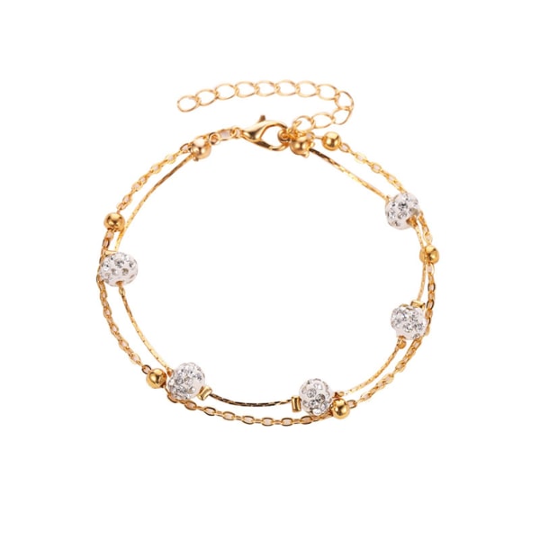 Värikäs kristalli nilkkakoru, Boho Cubic Zirconia nilkkaketju, siro ranta jalkaketju