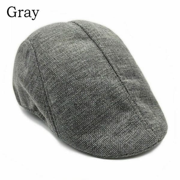 Golf Driving Hatt Herr Flat Cap GRÅ Grå grey