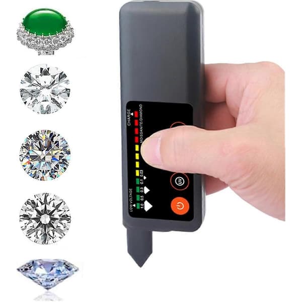 Professionel Diamanttester, Genopladelig, Elektronisk Diamant- og Ædelstenstester - Velegnet til Ikke