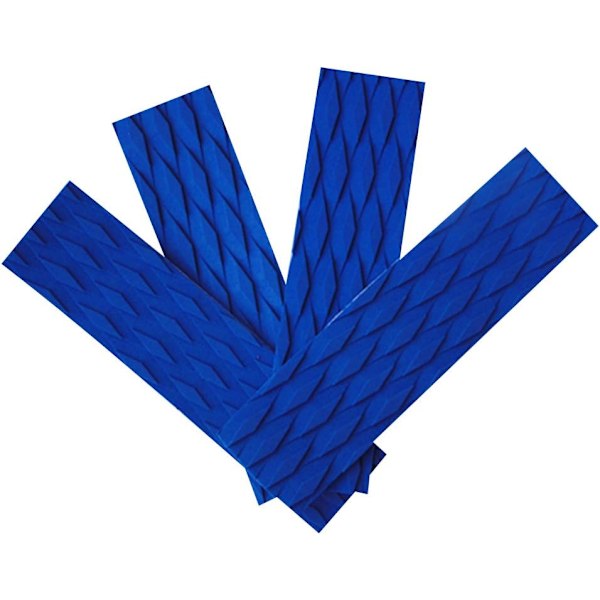 4 stk/Rillet ikke-skli EVA Surfing Skimboard Surfboard Kiteboard Traction Pad grep pute Hale Pads - Blå