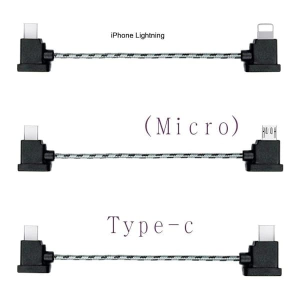 Kaapeli valaistukseen/USB Type-C/Micro-USB DJI Mavic Air2 mini2 USB Type-C punottu 30CM USB Type-C punottu 30CM USB Type-C punottu 30CM USB Type- flettet 30CM USB Type-C