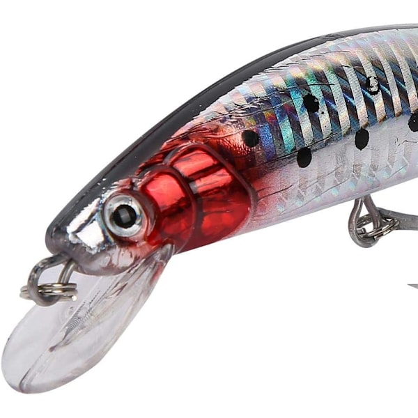Kunstig fiskefelle, USB-oppladbar LED-lys blinkende fiskefelle