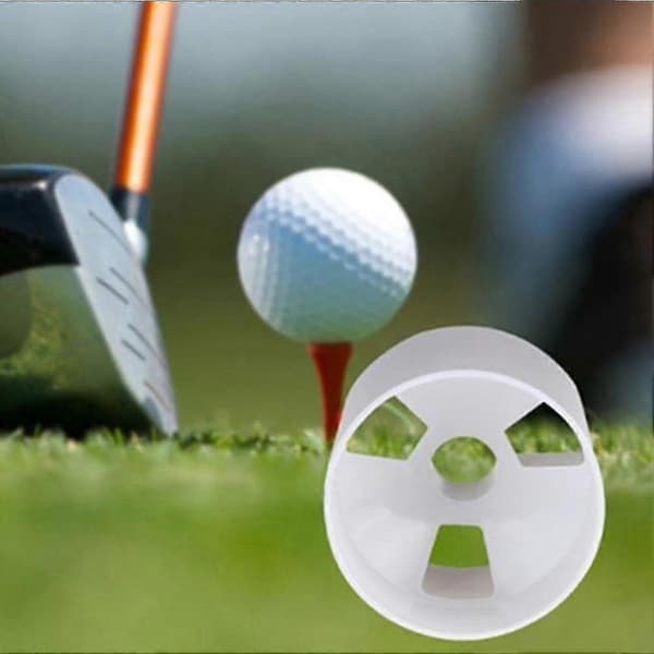 3 Huller Golf Cup Træningssæt - 4 stk. Hvid Flagstang