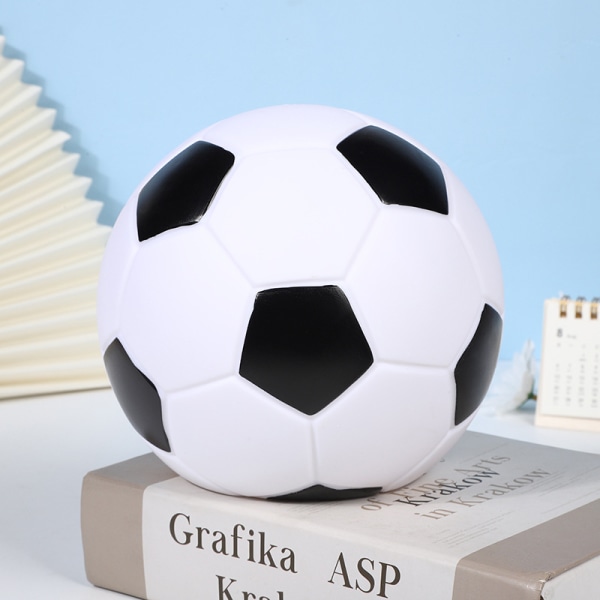 Gaver Traditionel fodbold pengekasse, cool sparegris (mål: 15,5 cm x 15,5 cm x 15,5 cm)