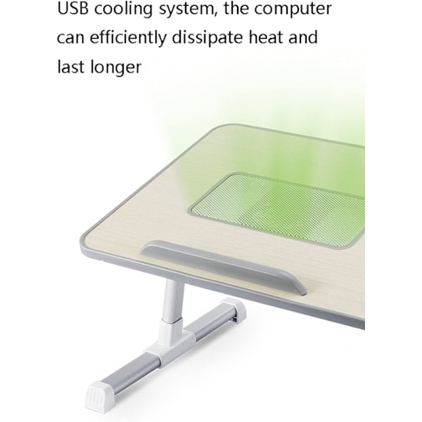 Laptopbord med fläkt Sängbord Fällbart litet bord Student sovsal studie bord Enkelt svart