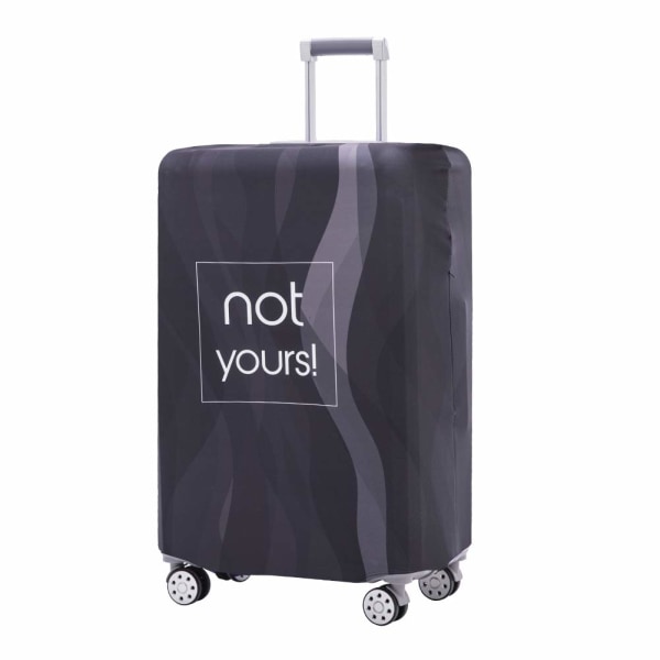 Cover Tvättbart resväskaskydd anti-scratch cover Passar 18-32 tums bagage (Black Stripe, XL)