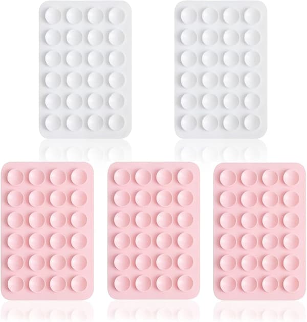 5 st starkt grepp telefon sugfäste - klibbig silikonhållare för händer (8*5.5cm) Multicolor