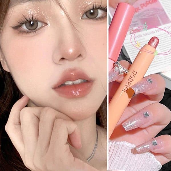 Glittrigt ögonskuggsstift Långvarig ögonmakeup Z9u0 Sjöjungfru 1st Mermaid 1pcs