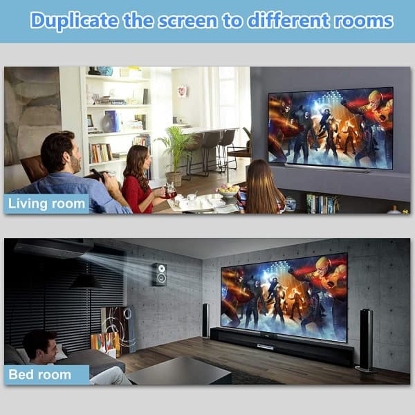 INF 4K HDMI splitter 1 inn / 2 ut Svart Svart