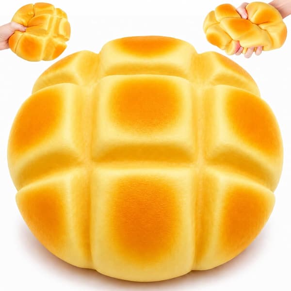 Kjempe ananasball Squishy, duftende sensorisk leketøy for voksne stresslindring (1 stk, 17*7 cm) yellow