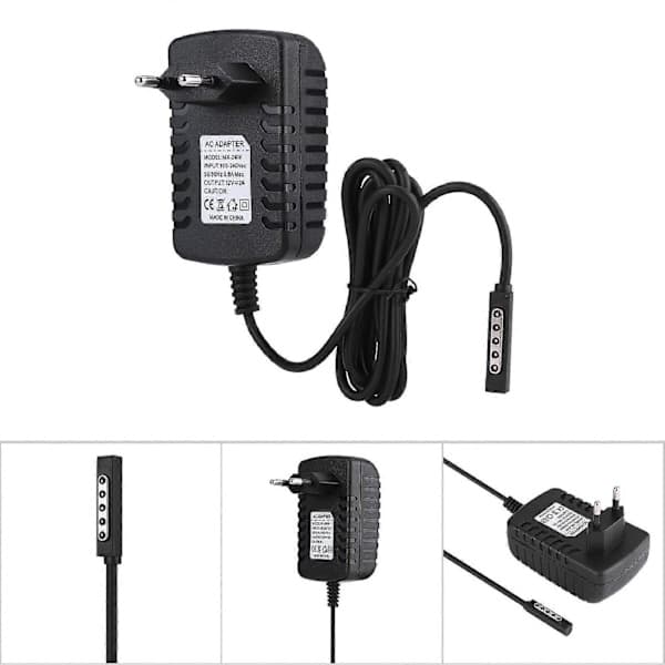 12V 2A virtalähde tablet-laturi Microsoft Surface RT/RT2:lle EU-pistokkeella 100-240V