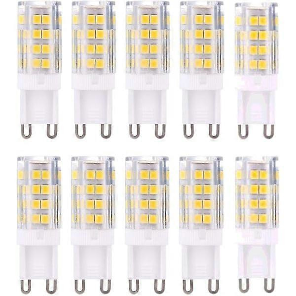 G9 LED-lamput, lämmin valkoinen 3000K 5W G9 LED, 10 kpl pakkaus