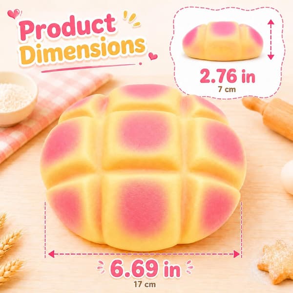 Kæmpe Ananasbold Squishy, Duftende Sanselegetøj til Voksen Stresslindring (1 stk, 17*7cm) pink