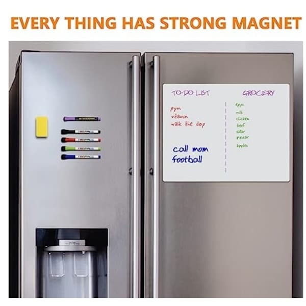 Magnetisk tavle til kjøleskap Hvit A4 Hvit A4 A4