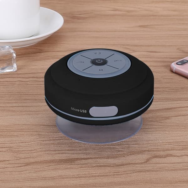 IPX4 Vanntett Bluetooth-høyttaler Dusj Trådløs Bærbar LED-løpelys