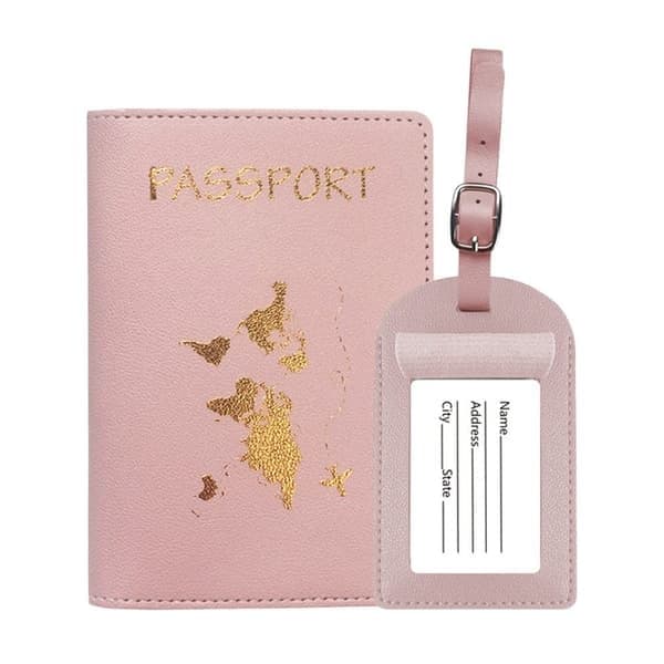 2 stk/sett kredittkortholder etui ROSA Rosa Pink