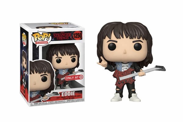 Stranger Things Eddie Vinylfigur med Gitarr, Samlarfigur Eddie Modell med Fönsterförpackning för Fans och Samlare