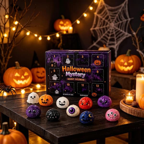 Halloween Dumpling Form Skulptur Sjov 12-dages Nedtællingskalender
