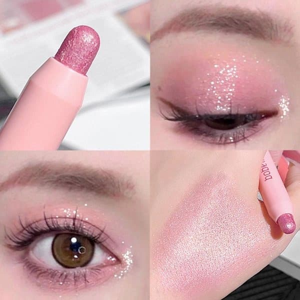 Glittrande Glitter Ögonskuggsstift Långvarig Ögonmakeup Z9u0 rosa 1st pink 1pcs